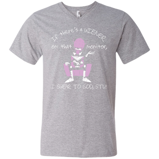 Rick And Morty If There's A Wiener Men's V-Neck T-Shirt