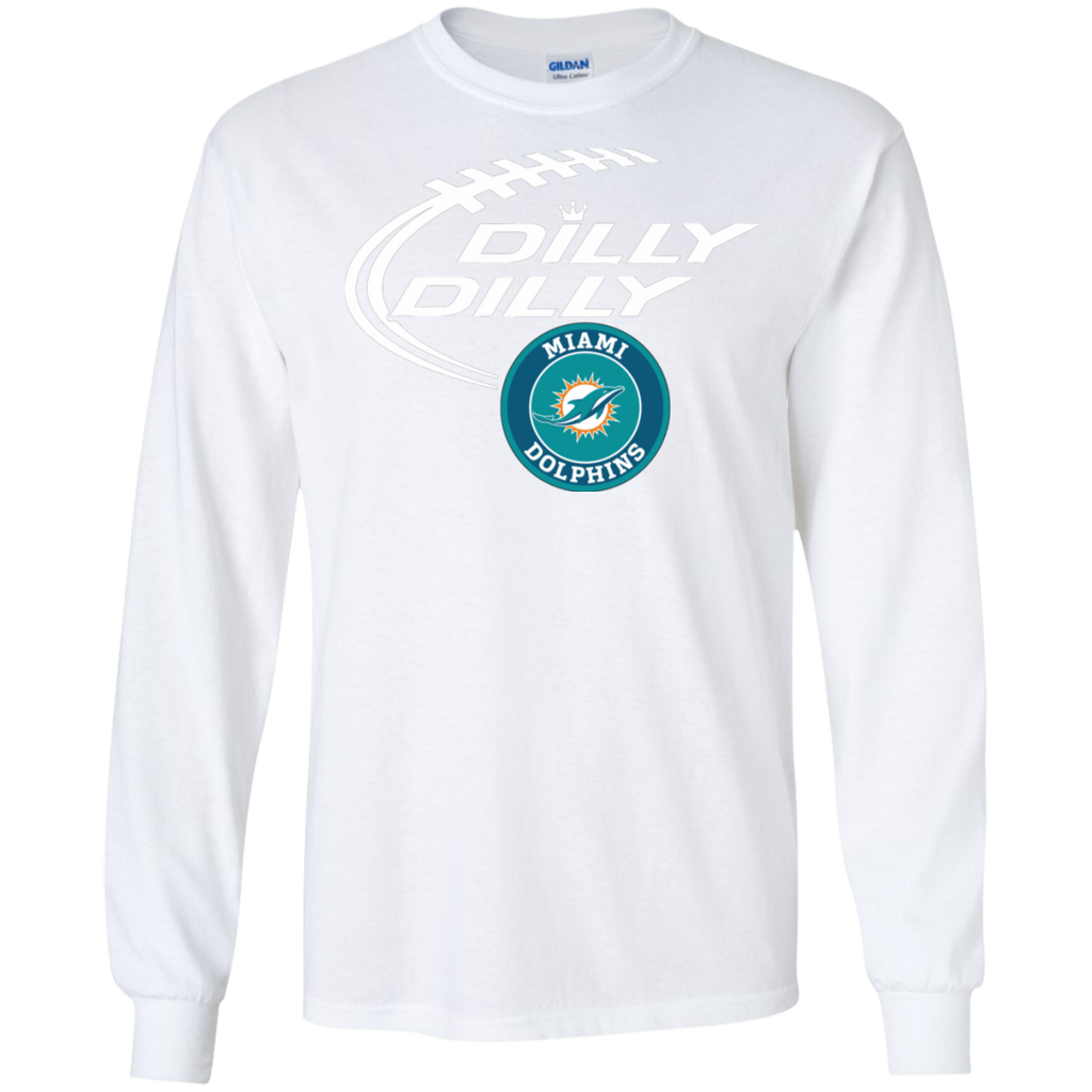 Dilly Dilly Miami Dolphins Nfl Football LS Cotton T-Shirt