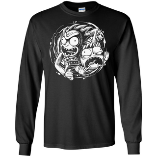 Rick And Morty Time Warp Travels LS Cotton T-Shirt