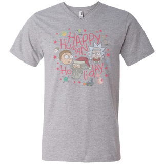 Rick And Morty Happy Human Holiday Jumper Men's V-Neck T-Shirt