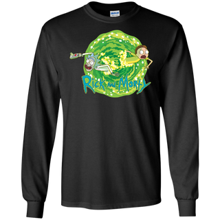 Rick And Morty Multidimensional Travel LS Cotton T-Shirt
