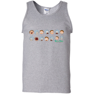 Rick And Morty Expressions Men's Tank Top