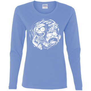 Rick And Morty Time Warp Travels Women's Long Sleeve Shirt