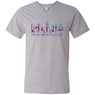 Rick And Morty Close Rick-counters Drawing Men's V-Neck T-Shirt