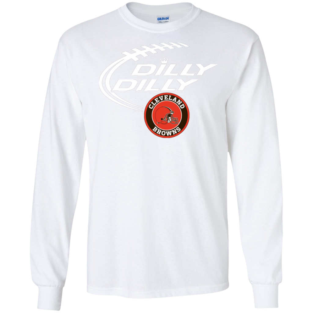 Dilly Dilly Cleverlan Browns Nfl Football LS Cotton T-Shirt