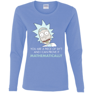 Rick And Morty Mathematical Proof Quote Women's Long Sleeve Shirt