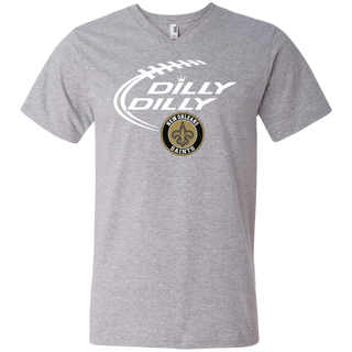 Dilly Dilly New Orleans Saints Nfl Football Men's V-Neck T-Shirt