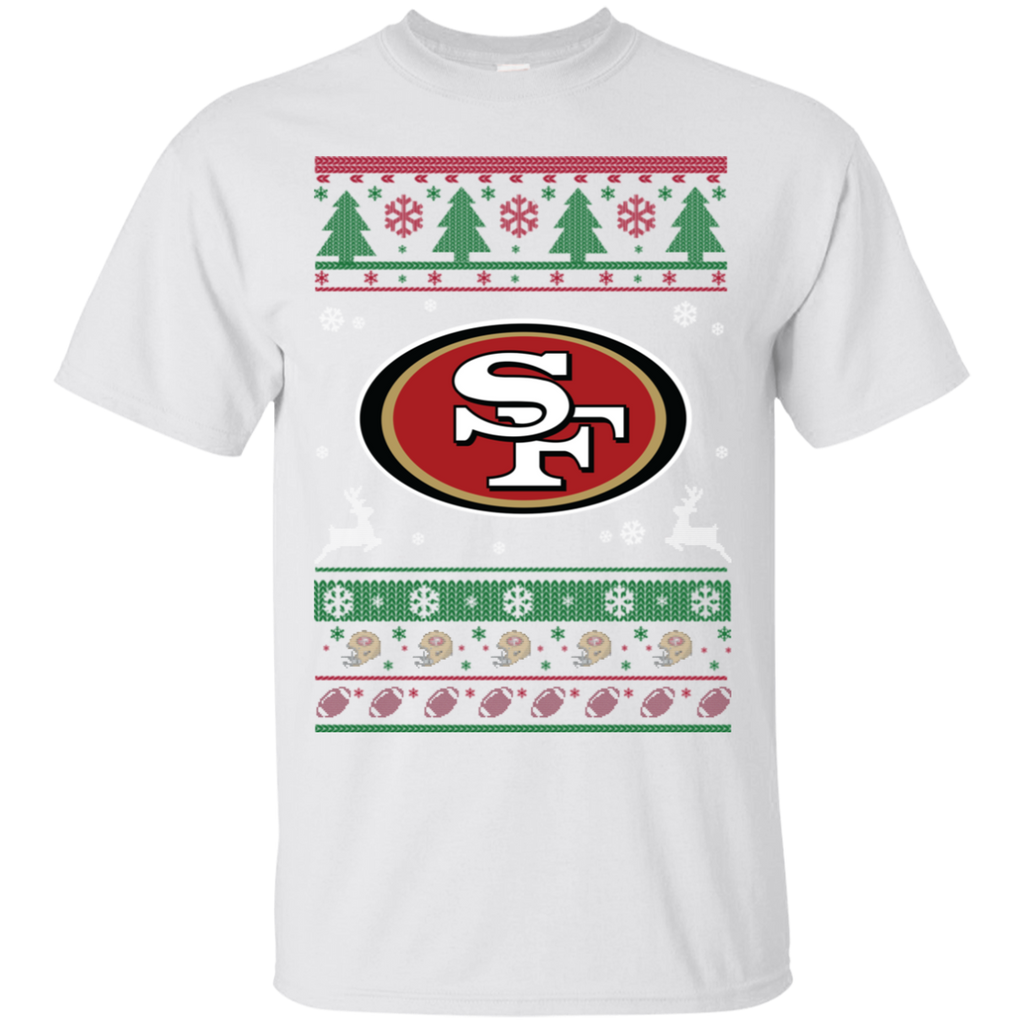 San Francisco 49ers Logo Football Teams Ugly Christmas Sweater Ultra Cotton T-Shirt