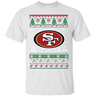 San Francisco 49ers Logo Football Teams Ugly Christmas Sweater Ultra Cotton T-Shirt
