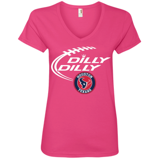 Dilly Dilly Houston Texans Nfl Football Women's V-Neck T-Shirt