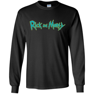 Rick And Morty Title Typography LS Cotton T-Shirt