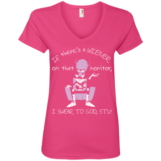 Rick And Morty If There's A Wiener Women's V-Neck T-Shirt