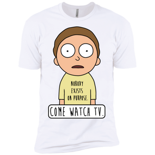 Rick And Morty Come Watch Tv Quote Men's T-Shirt
