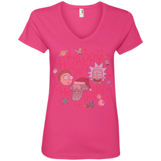 Rick And Morty Happy Human Holiday Jumper Women's V-Neck T-Shirt