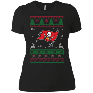 Tampa Bay Buccaneers Logo Football Teams Ugly Christmas Sweater Women's T-Shirt
