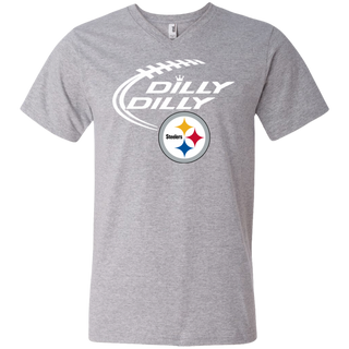 Dilly Dilly Pittsburgh Steelers Logo Nfl Football Men's V-Neck T-Shirt