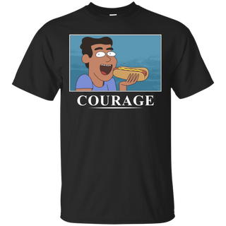 Rick And Morty Courage Is Eating A Hot Dog Ultra Cotton T-Shirt