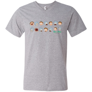 Rick And Morty Expressions Men's V-Neck T-Shirt