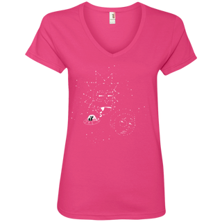 Rick And Morty Stars In The Sky Women's V-Neck T-Shirt