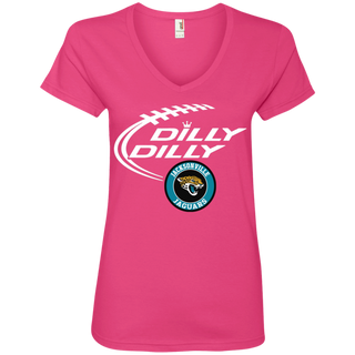 Dilly Dilly Jacksonville Jaguars Nfl Football Women's V-Neck T-Shirt