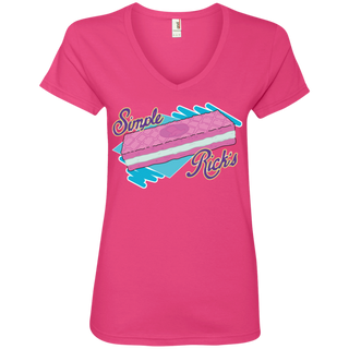Rick And Morty Simple Rick's Wafer Cookie Women's V-Neck T-Shirt