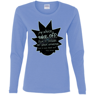 Rick And Morty My Advice  Take Off Women's Long Sleeve Shirt