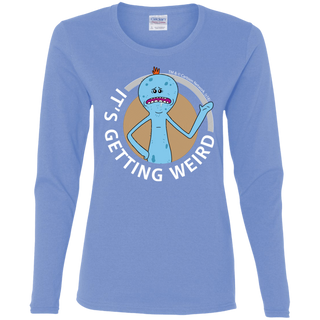 Rick And Morty Mr Meeseeks It's Getting Weird Mug Women's Long Sleeve Shirt