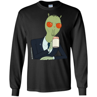 Rick And Morty Cornvelious Daniel LS Cotton T-Shirt