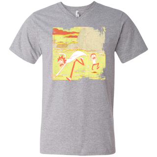 Rick And Morty Escape From Buttworld Men's V-Neck T-Shirt