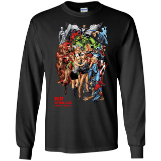 Rip Stan Lee Father Of Super Heroes LS Cotton T-Shirt