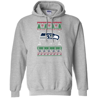 Seattle Seahawks Logo Football Teams Ugly Christmas Sweater Hoodie