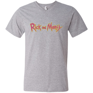 Rick And Morty Title Typography Shirt Men's V-Neck T-Shirt