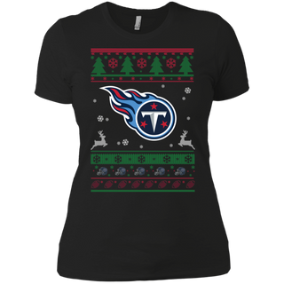 Tennessee Titans Logo Football Teams Ugly Christmas Sweater Women's T-Shirt
