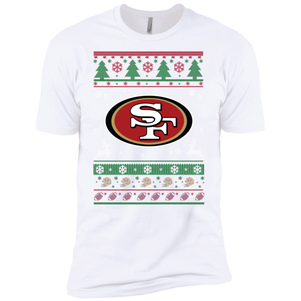 San Francisco 49ers Logo Football Teams Ugly Christmas Sweater Men's T-Shirt
