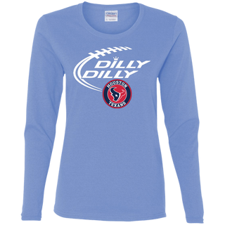 Dilly Dilly Houston Texans Nfl Football Women's Long Sleeve Shirt