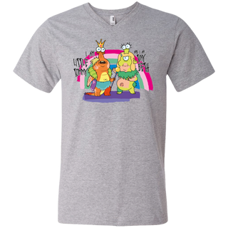 Rick And Morty Little Tommy And Tiny Beth Men's V-Neck T-Shirt