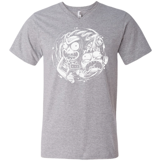 Rick And Morty Time Warp Travels Men's V-Neck T-Shirt