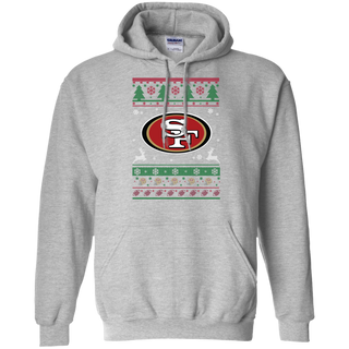 San Francisco 49ers Logo Football Teams Ugly Christmas Sweater Hoodie