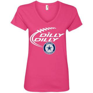Dilly Dilly Dallas Cowboys Nfl Football Women's V-Neck T-Shirt