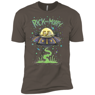 Rick And Morty Spaceship Illustration Men's T-Shirt