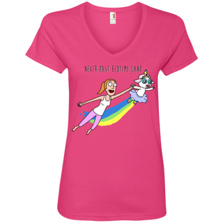 Rick And Morty Summer Never Past Bedtime Land Women's V-Neck T-Shirt