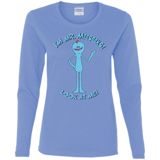 Rick And Morty Mr Meeseeks Look At Me Quote Women's Long Sleeve Shirt