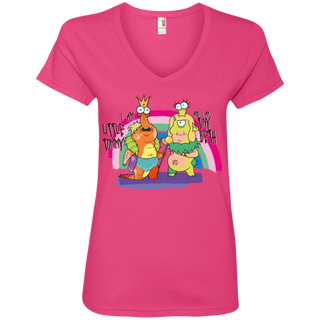 Rick And Morty Little Tommy And Tiny Beth Women's V-Neck T-Shirt