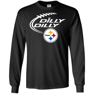 Dilly Dilly Pittsburgh Steelers Logo Nfl Football LS Cotton T-Shirt