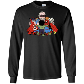 Stan Lee Shirt - Father Of Super Heroes LS Cotton T-Shirt