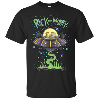 Rick And Morty Spaceship Illustration Ultra Cotton T-Shirt