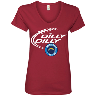 Dilly Dilly Los Angeles Chargers Nfl Football Women's V-Neck T-Shirt