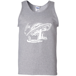 Rick And Morty Dimension 35-c Black And White Men's Tank Top