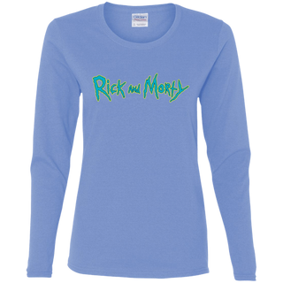 Rick And Morty Title Typography Women's Long Sleeve Shirt
