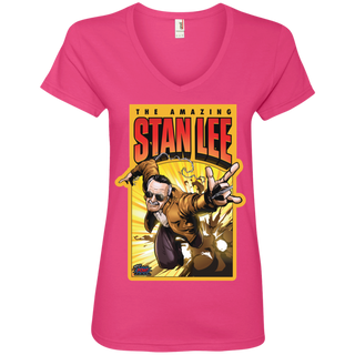 Pow - Entertainment's Amazing Stan Lee Women's V-Neck T-Shirt